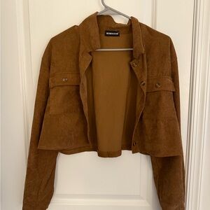PrettyLittleThing Brown Shirt Jacket